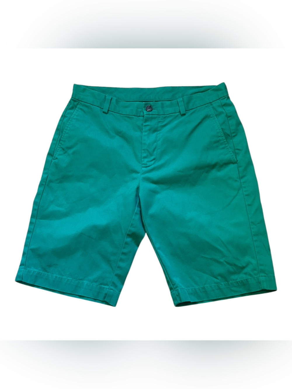Brooks Brothers Flat Front Chino Shorts Bright Grass Green Waist 32